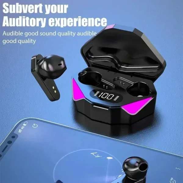 NEW X15 TWS Earphones Bluetooth Wireless Gamer Headphones 65ms Low Latency Earbuds Fone Gamer Headset Gamer With Mic Handfree - Image 4