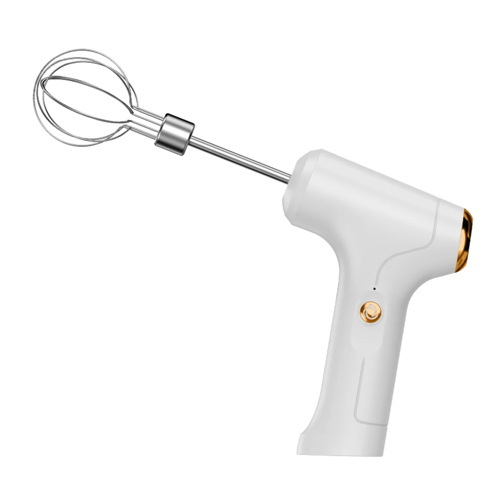 Handheld Mixer Electric Mixer Mini Electric Whisk USB Rechargeable Egg Beater Set with One-Touch Speed Control for Kitchen - Image 8