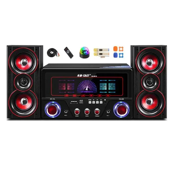 4 Inch Bluetooth Sound Box Active Subwoofer 2.1 Karaoke Home Computer Speaker Remote Control Home Theater Audio Sound System Set - Image 4