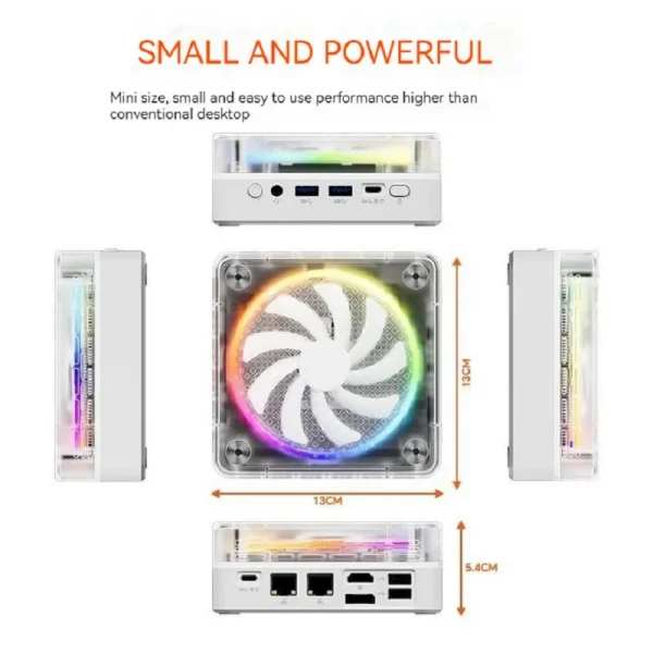 FIREBAT MINIPC AMD R7-7735HS 6600H Mini Pc Colorful Gamer 16GB 512GB DDR5 RJ45 Desktop Gaming Computer BT5.2 WIFI6 M.2 2280 SSD - Image 5