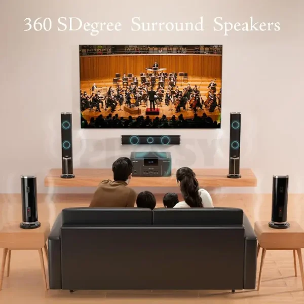 8 Inch 4Ω High Power TV Living Room KTV Bluetooth 4.0 Speaker Stereo Sound Subwoofer Speaker 5.1 Home Theater System Audio Set - Image 5