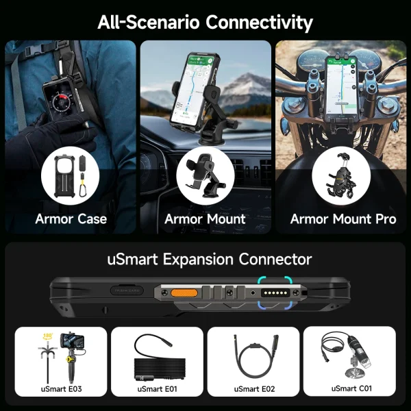 Ulefone Armor 28 Pro 5G AI Rugged Phone 512GB ROM Smartphone 120W MTK Dimensity 7300  10600mAh 6.67”AMOLED 64MP Mobile phone - Image 6