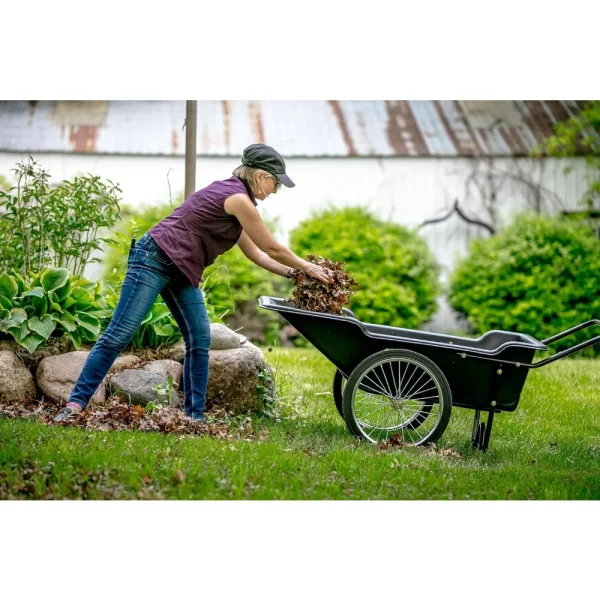 8376 Heavy-Duty Utility Cart – 10 Cu. Ft, 400 lb Capacity, Flat-Free Wheels for Ice Fishing, Firewood & Outdoor Hauling - Image 3