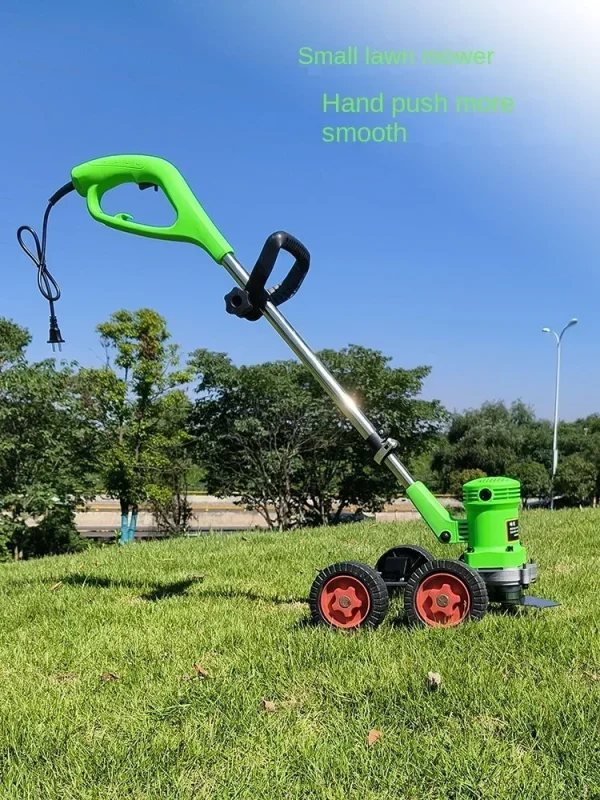 High-power electric lawn mower plug-in 220V push lawn mower small household lawn mower blade weeder - Image 2
