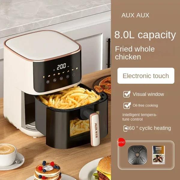 220V AXA Air Fryer Model - All-in-One Air Fryer Oven with Smart Auto-Fry, Multi-Functionality and No Oil Cooking C - Image 6