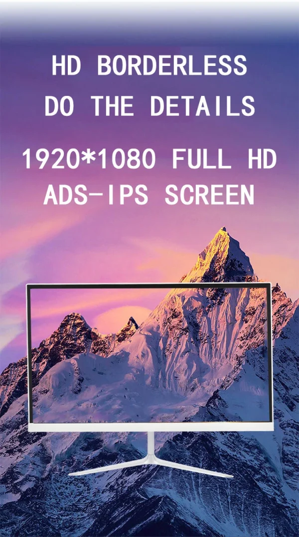 24 inch 1K all-in-one computer (Intel Core 5095, RAM 8/16GB, SSD 128/256/512/1024GB, Windows 11 Pro), white, English keyboard - Image 5