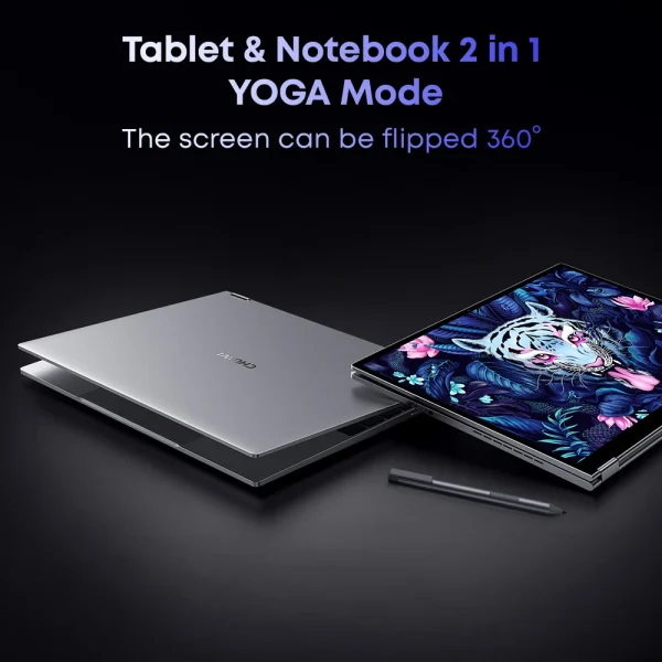 CHUWI FreeBook Laptop i3-1215U / N100 Processor 13.5" IPS Screen 2 In 1 Laptop Tablet PC 12GB RAM 512GB SSD Support Stylus - Image 4