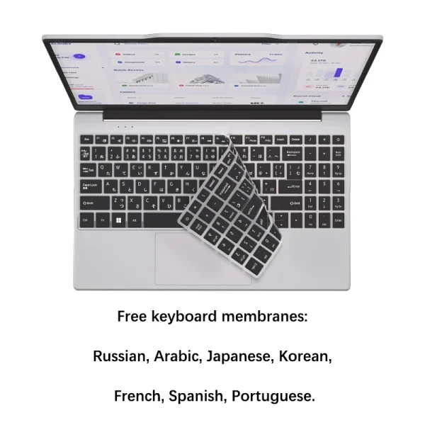YSJMNPC 14.1 Inch Laptop Intel N5095 IPS 1920*1080 2*DDR4 32GB M.2 SSD PCIE WIFI5 BT4.2 Lightweight Business Computer Notebook - Image 3