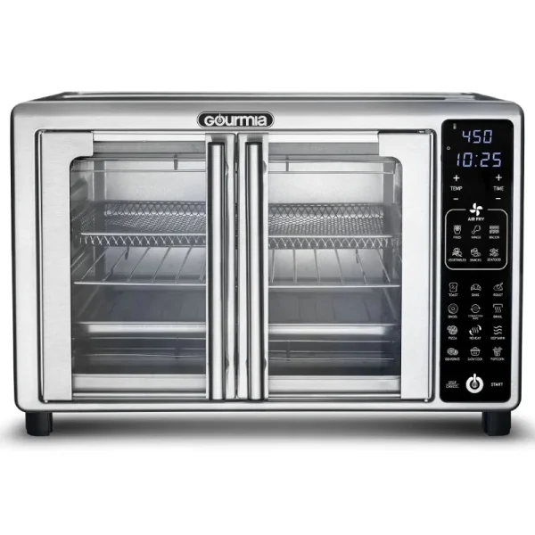 New Gourmia 1700W 6-Slice Digital Toaster Oven Air Fryer, 19 One-Touch Presets, 24L, Stainless Steel - Image 4