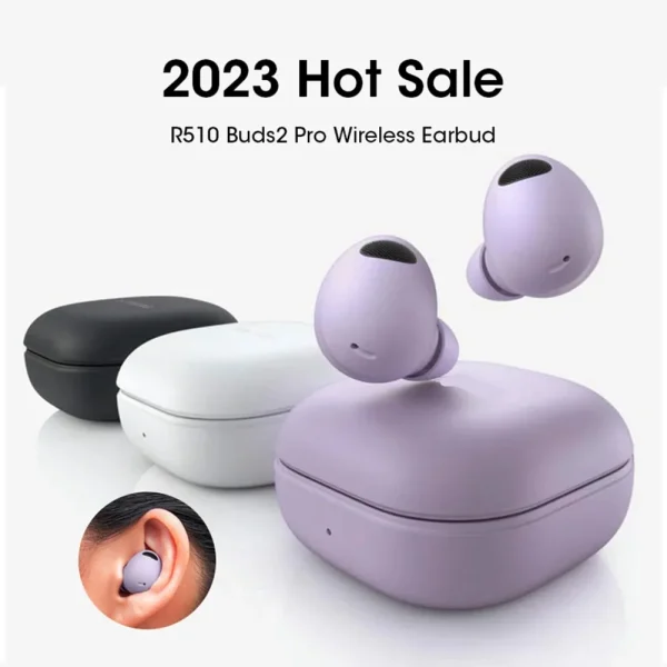 R510 For Galaxy Buds2 Pro Earbuds Wireless Earphone Touch Control TWS Headset Sport Bluetooth Gaming Earphones with Charging Box - Image 2