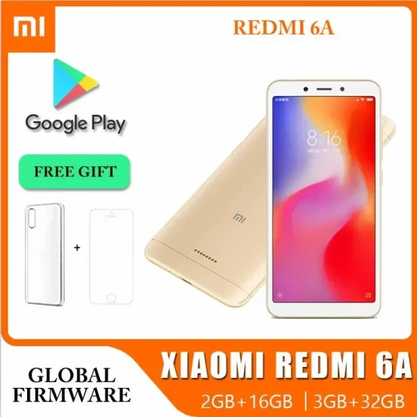 Original Xiaomi Redmi 6A 3GB 32GB Smartphone Wholesale Xiaomi Mobile Phones Unlocked Android Google Play Global Frimware - Image 3