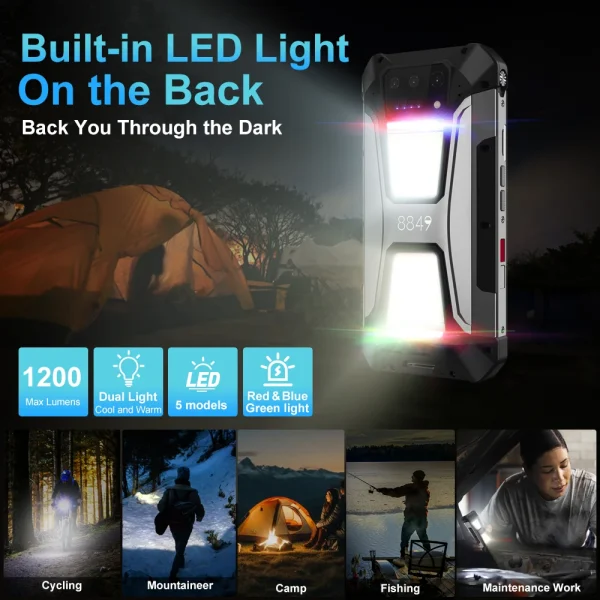 8849 Tank 2 PRO Unihertz Rugged Smartphone with Projector 16GB 256/256GB 23800mAh 120W Android 14 Phone 100MP Cell Phone - Image 7