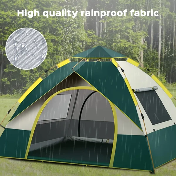 LOVEWE Quick Opening Camping Tent, Waterproof & Windproof, Dual Doors & Windows, Easy Setup, Lightweight, 2 Person Capacity - Image 5