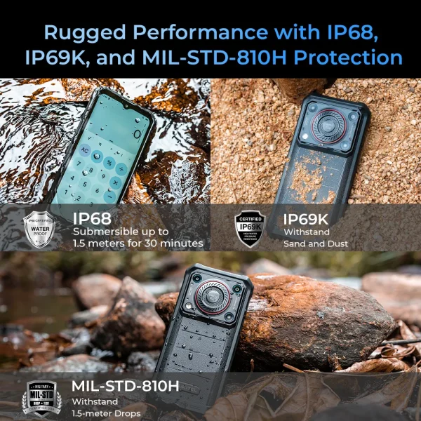 Oukitel WP36 Pro Rugged Smartphone Android 128dB Speaker 10600mAh Battery rugged phone  Up to 24GB+256GB  6.52" HD+ screen - Image 5