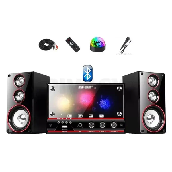 4 Inch Bluetooth Sound Box Active Subwoofer 2.1 Karaoke Home Computer Speaker Remote Control Home Theater Audio Sound System Set - Image 8