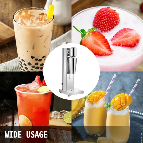 SucceBuy Commercial Milkshake Machine 800ml Stainless Steel Electric Single Head Milk Bubble Stirring Machine Smoothie Blender - Image 2