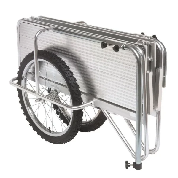 Portable Rust Corrosion Resisting Aluminum Folding Garden Cart Aluminum Wheelbarrow - Image 6
