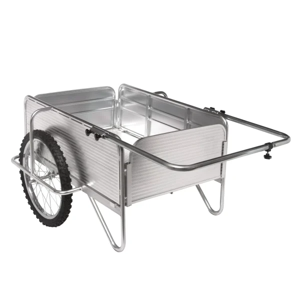 Portable Rust Corrosion Resisting Aluminum Folding Garden Cart Aluminum Wheelbarrow - Image 4
