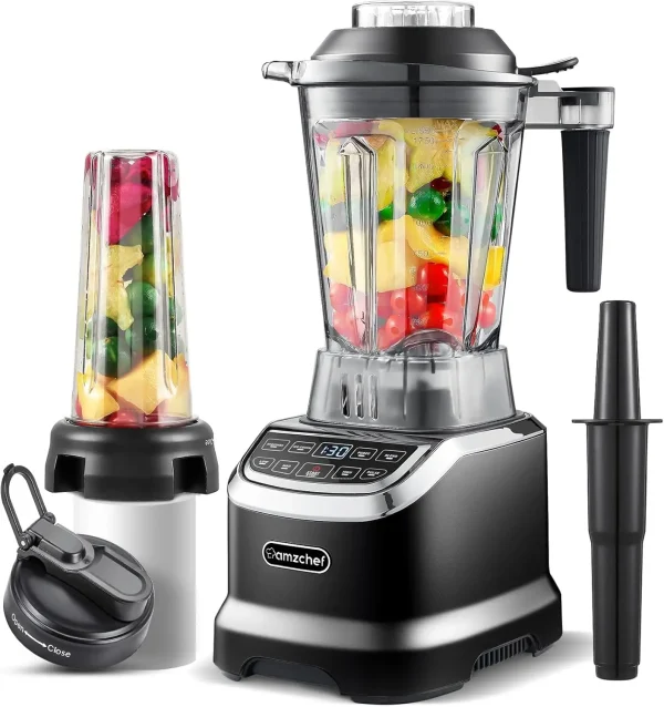 Professional Blenders for Kitchen, 1800 W Smoothie Blender with 2 Blend Way, 4 Functions and 3 Speeds, 63 oz Blender for Smoothi - Image 7