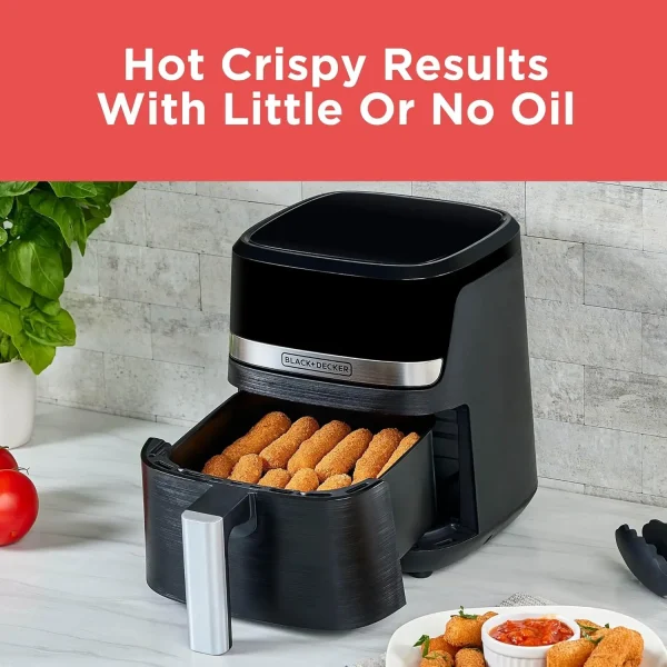 Purifry 2QT Air Fryer, Crispy Deep Fried Taste without the Fat, Plus Bake, Dehydrate, and Keep Food Warm, Digital Touchscreen an - Image 5