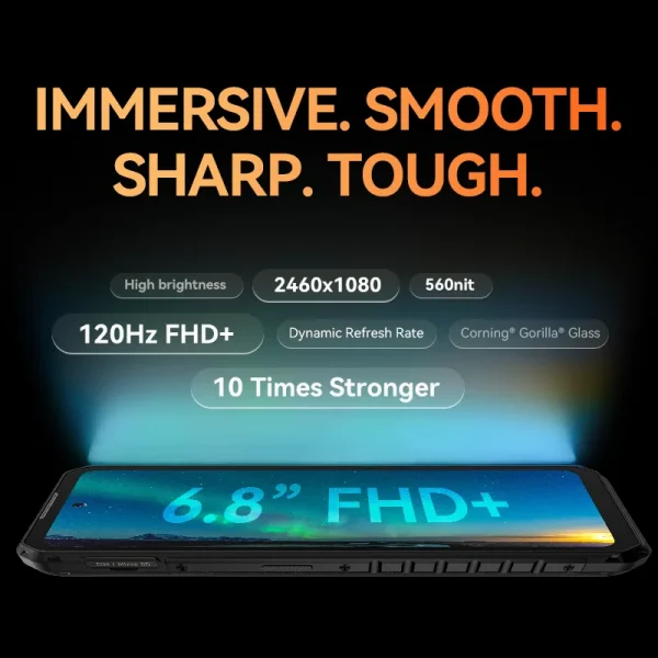 IIIF150 B2 Pro Rugged Smartphone Android Cell Phone G99 120Hz 6.8'' Screen 24GB RAM 256GB ROM 108MP Camera 10000mAh 30W Charge - Image 4