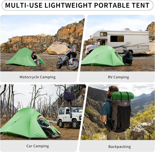 Naturehike Cloud Up 2 Person Camping Tent Waterproof Easy Build Ultralight Beach Tent Outdoor Hiking Backpacking Shelter Tents - Image 6
