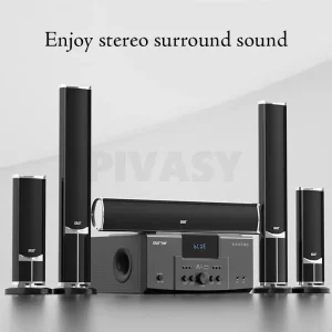 8 Inch 4Ω High Power TV Living Room KTV Bluetooth 4.0 Speaker Stereo Sound Subwoofer Speaker 5.1 Home Theater System Audio Set