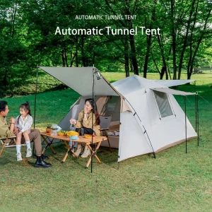 3-4 People Dome Tent Sunshade Tunnel Style Tent Large Tent Car Box Docking Tent Portable Waterproof SUV Tail Tent