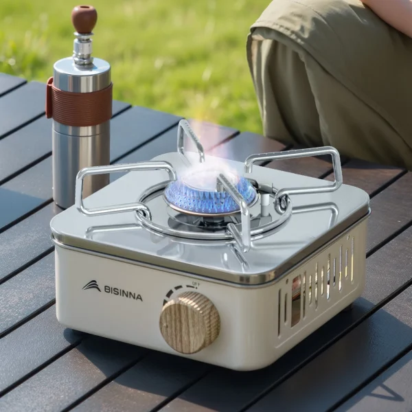 BISINNA Camping Gas Stove 2800W High Firepower Portable Cassette Furnace Outdoor Gas Burner Picnic Camp - Image 4