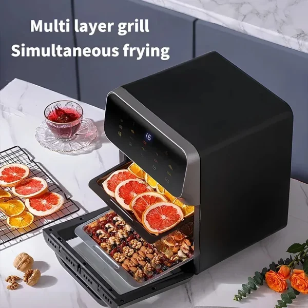 10L Electric Air Fryer Large Capacity Convection Oven Deep Fryer Without Oil Kitchen 360°Baking Viewable Window Home Appliance - Image 5