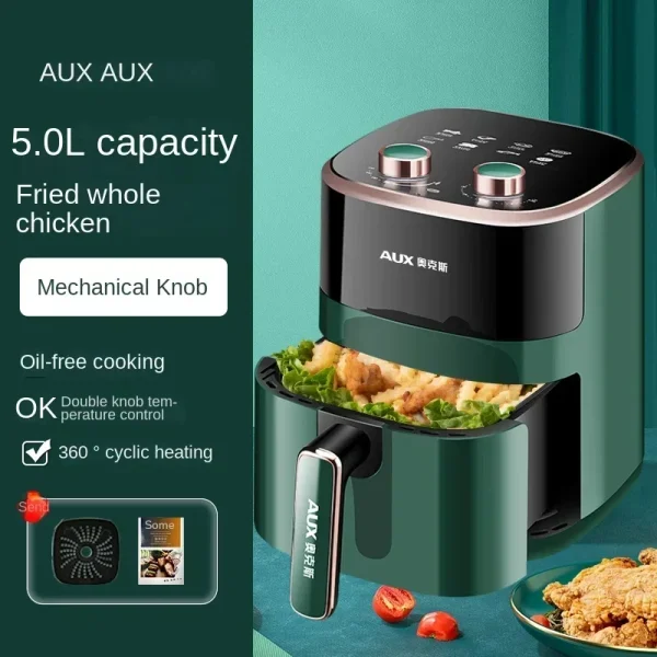 220V AXA Air Fryer Model - All-in-One Air Fryer Oven with Smart Auto-Fry, Multi-Functionality and No Oil Cooking C - Image 3