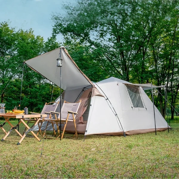 3-4 People Dome Tent Sunshade Tunnel Style Tent Large Tent Car Box Docking Tent Portable Waterproof SUV Tail Tent - Image 2