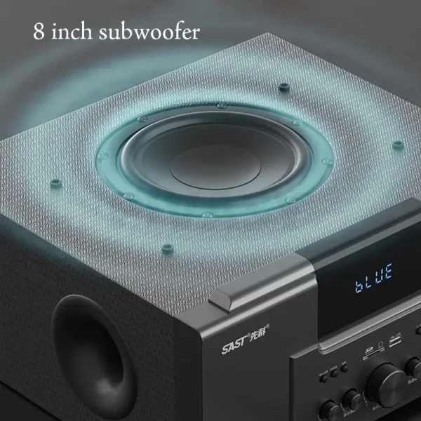 8 Inch 4Ω High Power TV Living Room KTV Bluetooth 4.0 Speaker Stereo Sound Subwoofer Speaker 5.1 Home Theater System Audio Set - Image 4