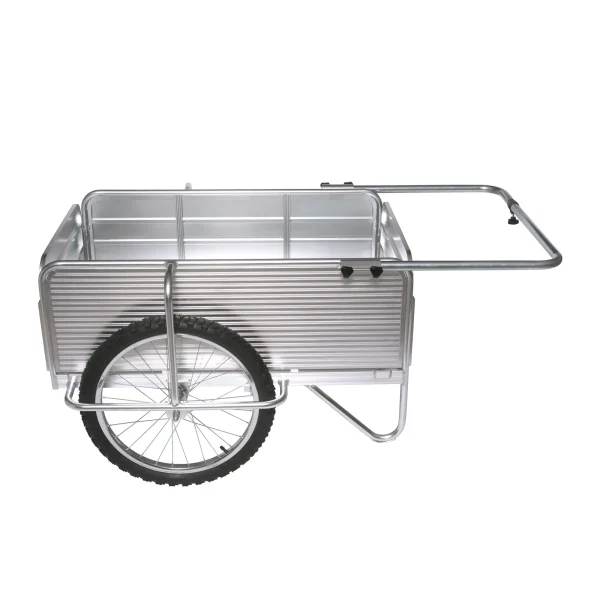 Portable Rust Corrosion Resisting Aluminum Folding Garden Cart Aluminum Wheelbarrow - Image 3