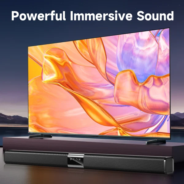 Tisco TV Sound Bars, Bluetooth 5.4 Speaker for TV, 2.0 Channels with Subwoofer, 3D Surround Sound System Home Theater, 3 EQ Mode - Image 4