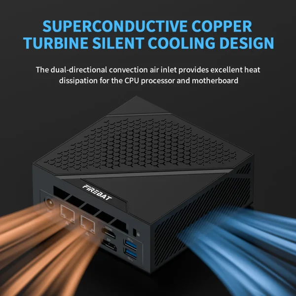 FIREBAT AM02 MINI-PC Intel N100 DDR4 16GB RAM 512GB SSD WIFI6 BT5.2 Portable Desktop MINI-PC Computer - Image 5