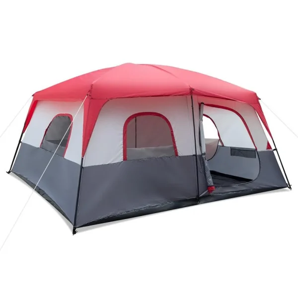 14 Persons Pop Up Camping Tent 2 Rooms Easy Up Instant for Family - Image 3