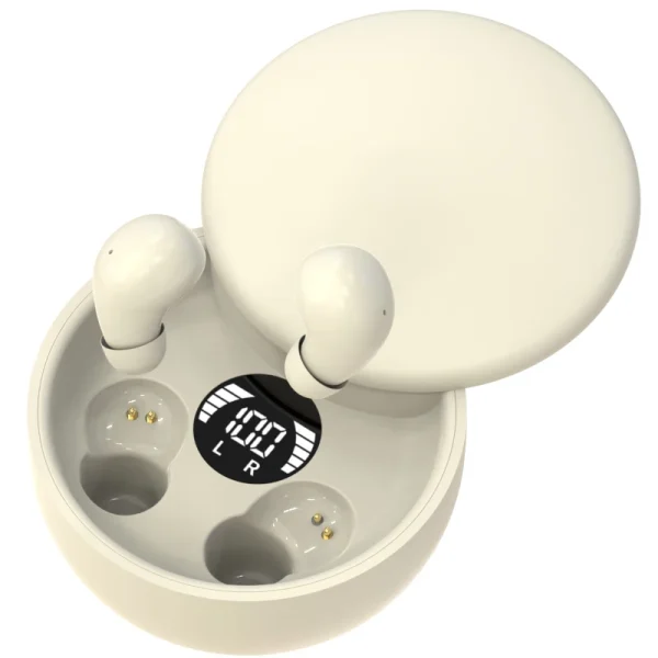 SK26 Bluetooth 5.4 Wireless Earphones Small Earbuds Sleeping Sport Invisible Headphones Bass Sound Quality Headset Sliding Cover - Image 9