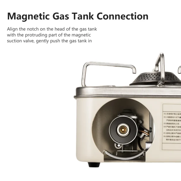 BISINNA Camping Gas Stove 2800W High Firepower Portable Cassette Furnace Outdoor Gas Burner Picnic Camp - Image 3