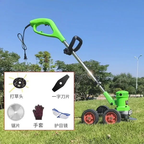 High-power electric lawn mower plug-in 220V push lawn mower small household lawn mower blade weeder - Image 8
