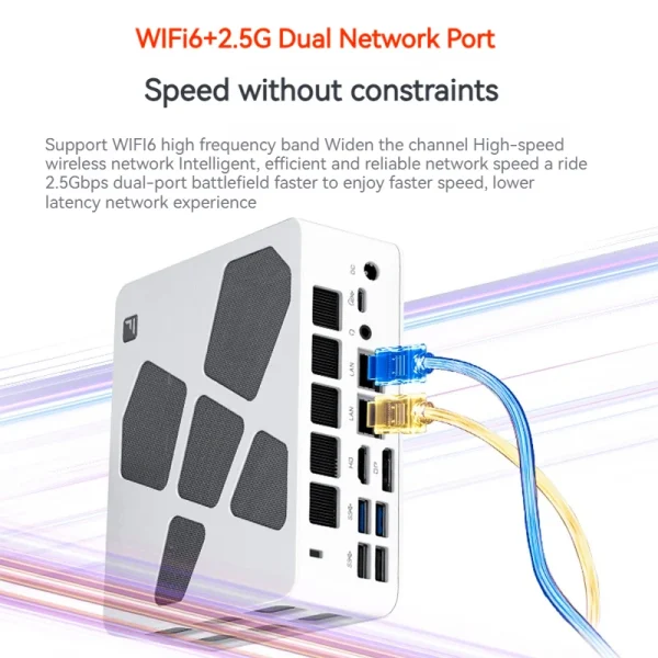 FIREBAT A8  AMD R7-8845HS Radeon 780M Mini Pc Gamer 16GB 1TB DDR5 RJ45 Desktop Gaming Computer BT5.2 WIFI6 Minipc - Image 3