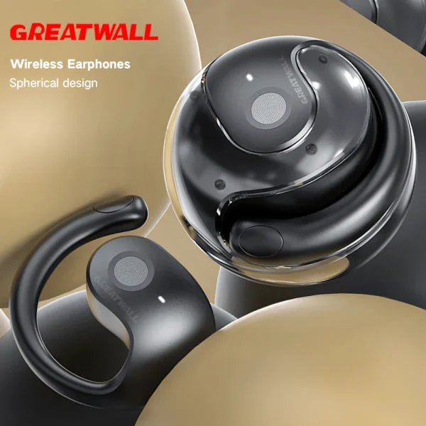 GREATWALL Wireless Bluetooth Earphones HIFI Headphones Stereo Sports Headset With Mic HD Call Earbuds Spherical Charging Case - Image 8