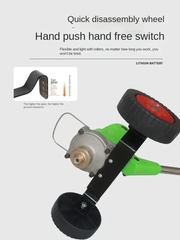 High-power electric lawn mower plug-in 220V push lawn mower small household lawn mower blade weeder - Image 3