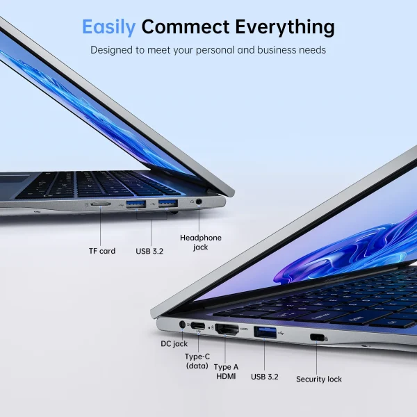 ACEMAGIC 17.3inch Laptop with High Performance Quad Core-12th Alder Lake N97 Laptop Computer Spacious Storage 16GB RAM 512GB ROM - Image 3