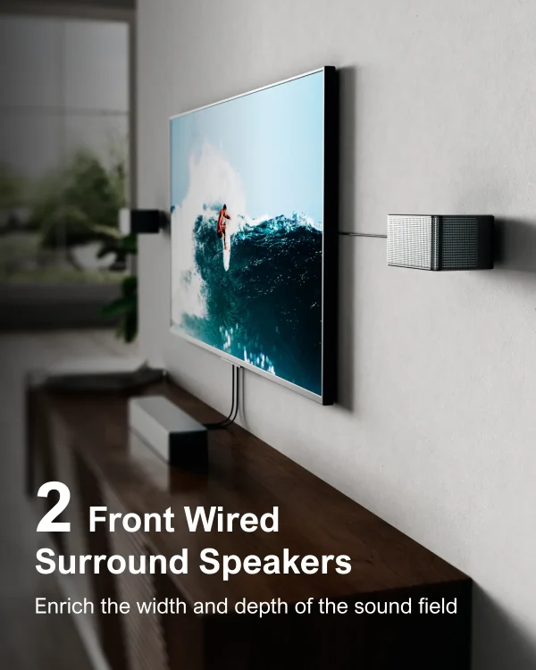 ULTIMEA 7.1 Surround Sound System Sound bar for TV with Dolby Atmos&APP Control, Home Cinema Bluetooth Speaker with Subwoofer - Image 6