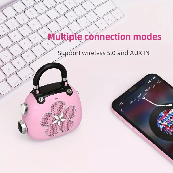 DOSS Candy Mini Speaker Bluetooth 5.0 Sound Box 5W Mighty Sound Cute MP3 Music Player Portable Wireless Speakers Ideal Gift Idea - Image 3