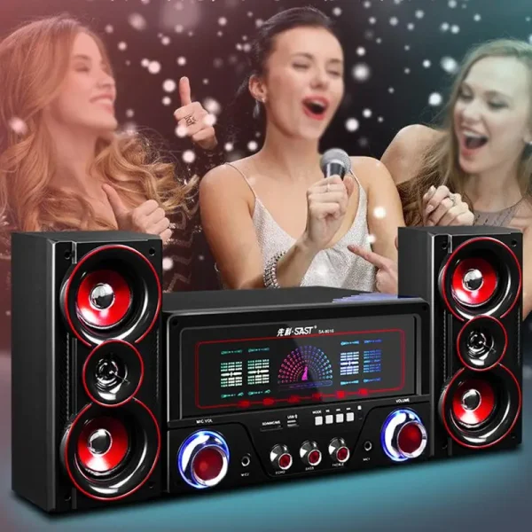 4 Inch Bluetooth Sound Box Active Subwoofer 2.1 Karaoke Home Computer Speaker Remote Control Home Theater Audio Sound System Set - Image 6