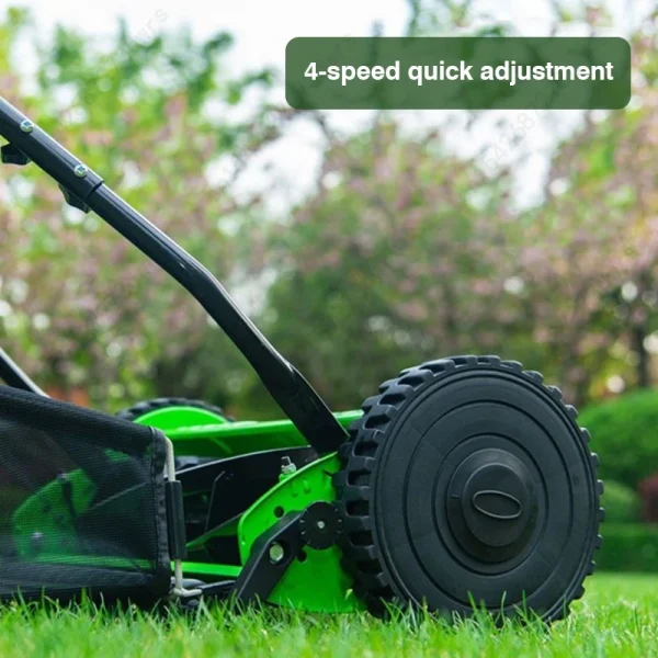 16-inch Multi-purpose Lawn Mower For Garden Villas, Compact And Lightweight Hand-push Lawn Mower For Small Lawns And Gardens - Image 7