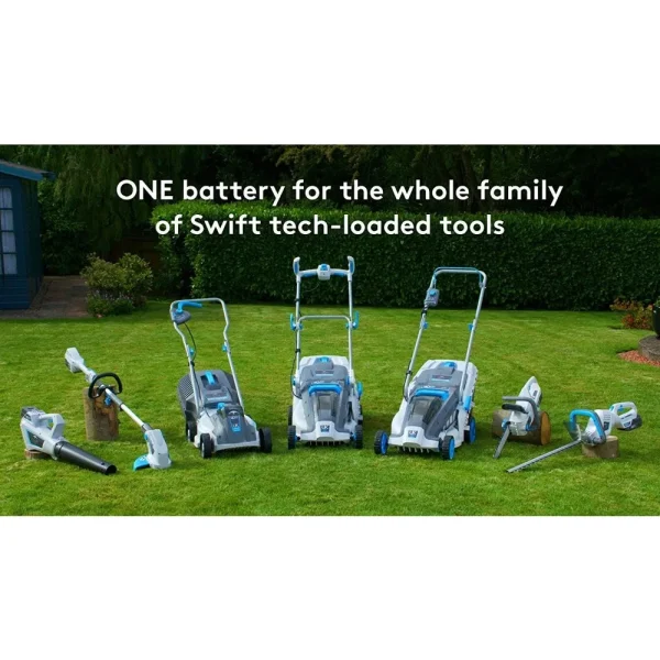 40V Cordless Lawn Mower 18 Inch Lightweight Lawnmower Brushless Motor 5 Cutting Heights Adjustable 2-1 Push Mowe W/Battery and F - Image 6
