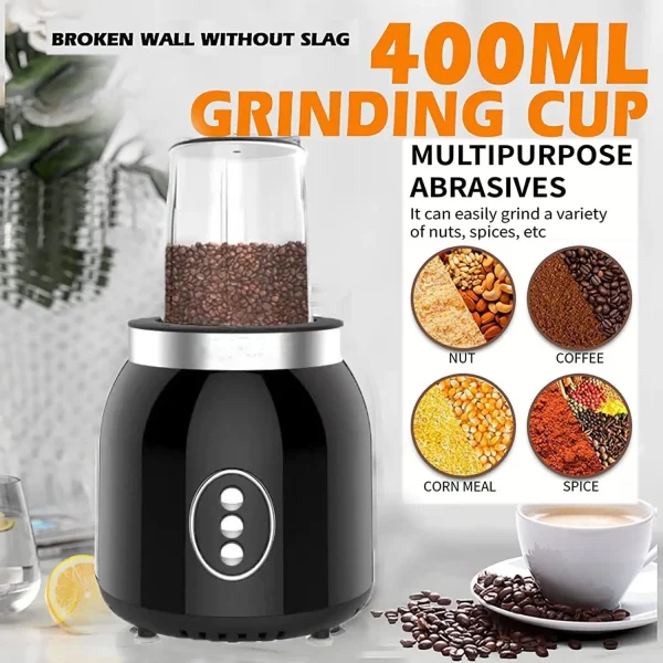 4 in 1 Blender and Food Processor Combo for Kitchen,Blender for Shakes and Smoothies,Meat Chopped,Dry Grinding,600W 3 Cups(1.8L+ - Image 4